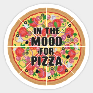 In the mood for Pizza Sticker